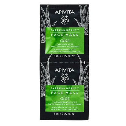 Apivita Express Beauty Máscara Hidratante Com Aloe 2X8ml